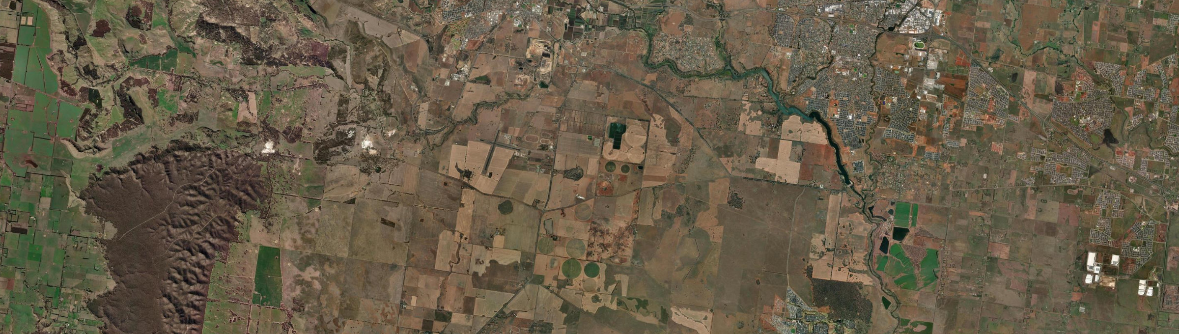 Aerial view of Parwan, VIC