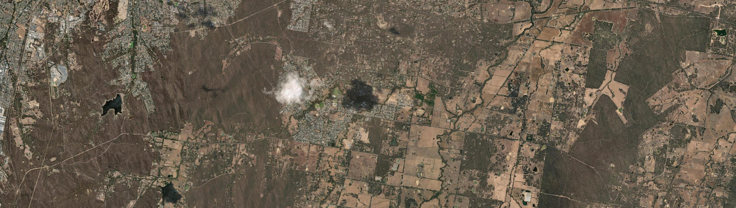 Aerial view of Strathfieldsaye, VIC