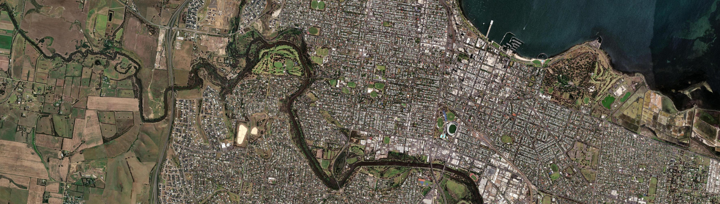 Aerial view of Newtown (Greater Geelong - Vic.), VIC