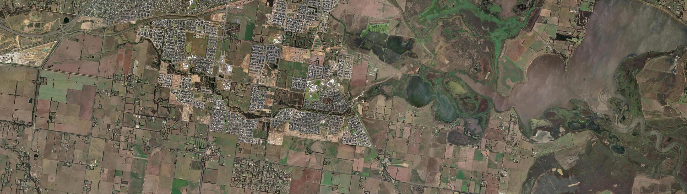 Aerial view of Armstrong Creek (Vic.), VIC