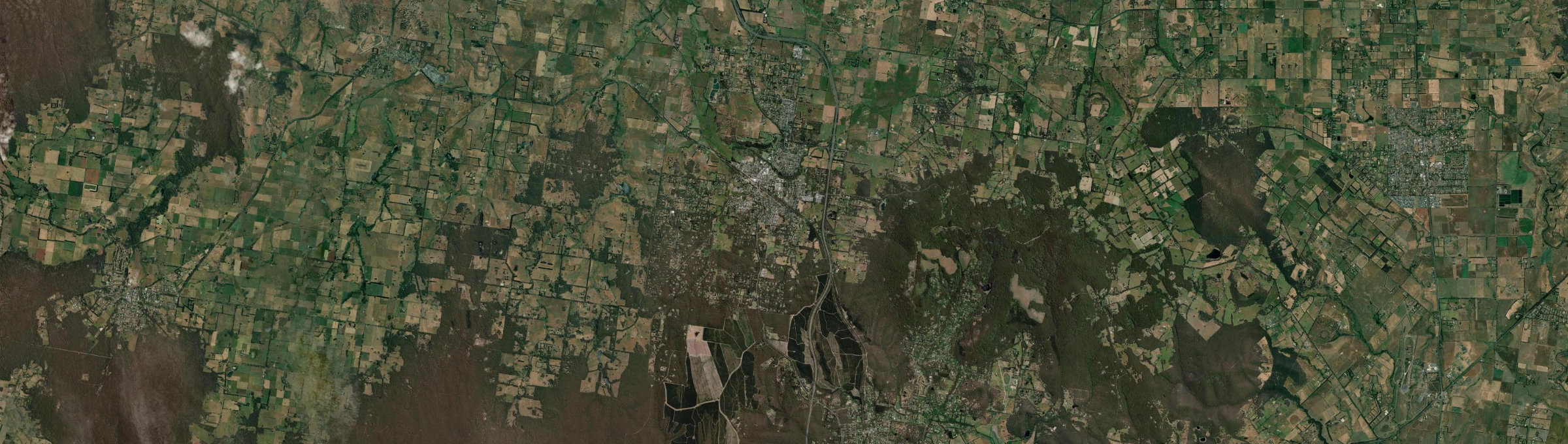 Aerial view of Woodend (Vic.), VIC
