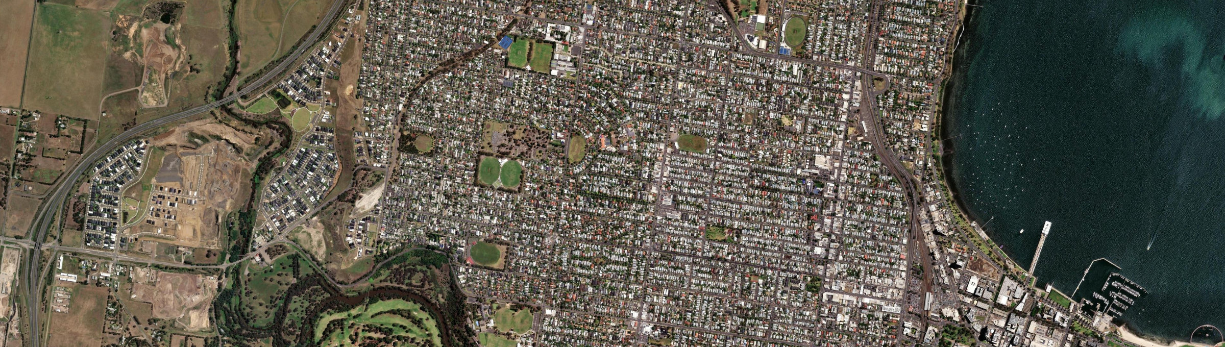Aerial view of Manifold Heights, VIC