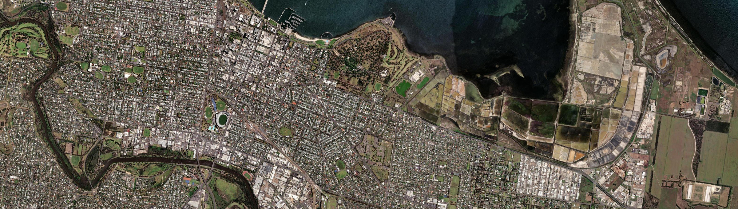 Aerial view of East Geelong, VIC