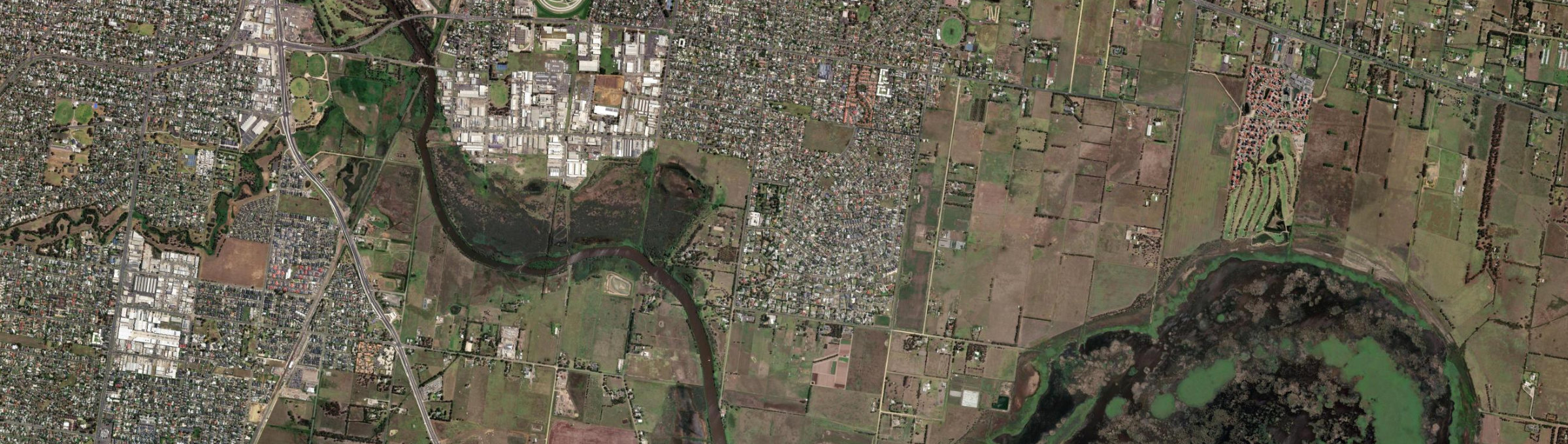 Aerial view of St Albans Park, VIC