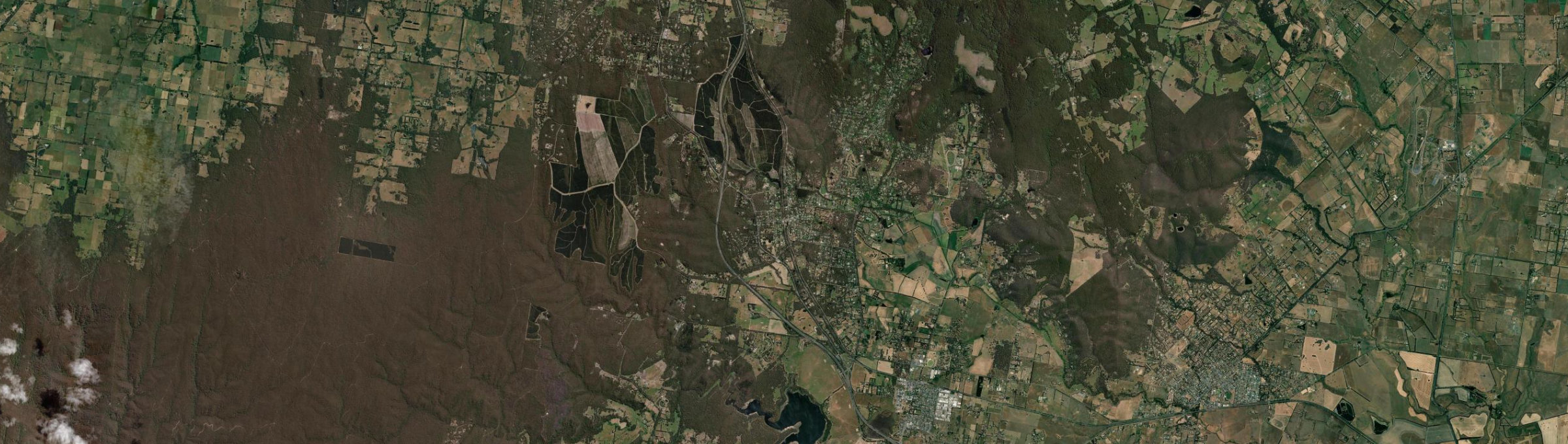 Aerial view of Macedon, VIC