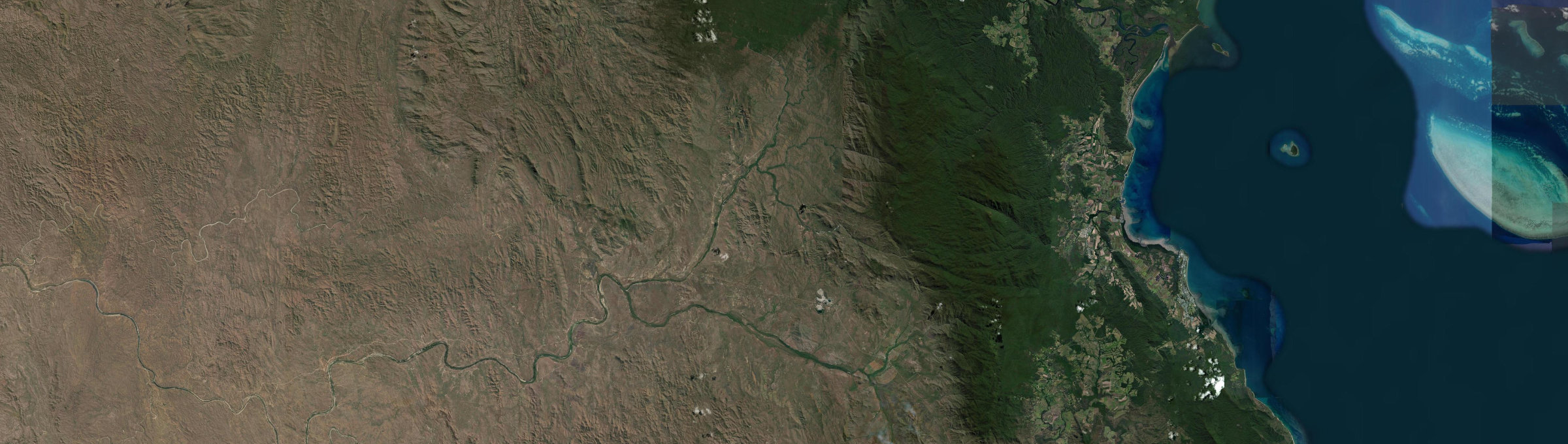 Aerial view of Mount Carbine, QLD