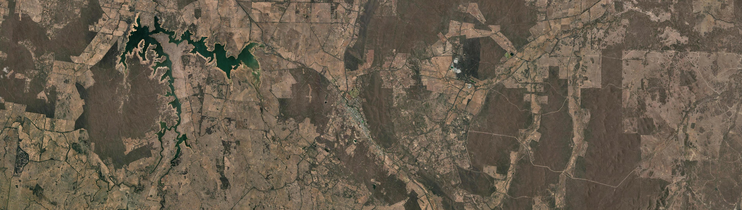 Aerial view of Heathcote (Vic.), VIC