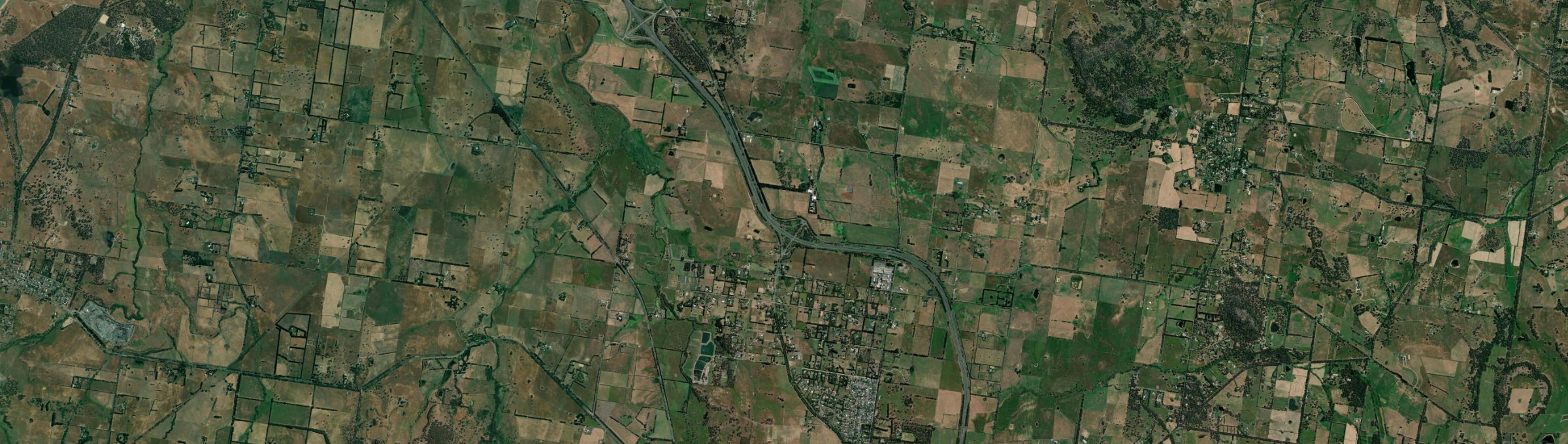 Aerial view of Woodend North, VIC