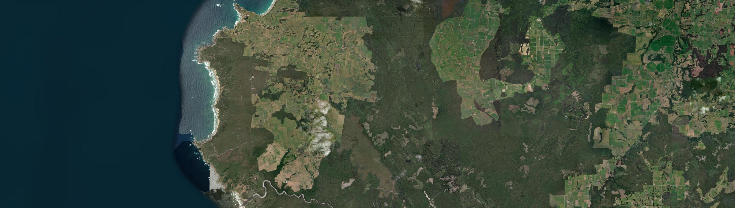 Aerial view of Redpa, TAS