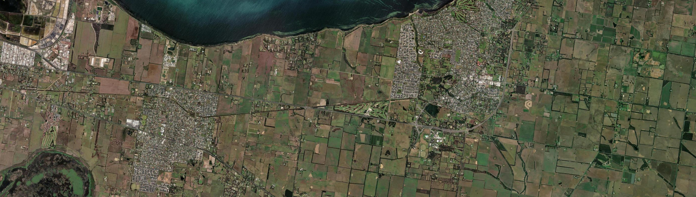 Aerial view of Curlewis (Vic.), VIC