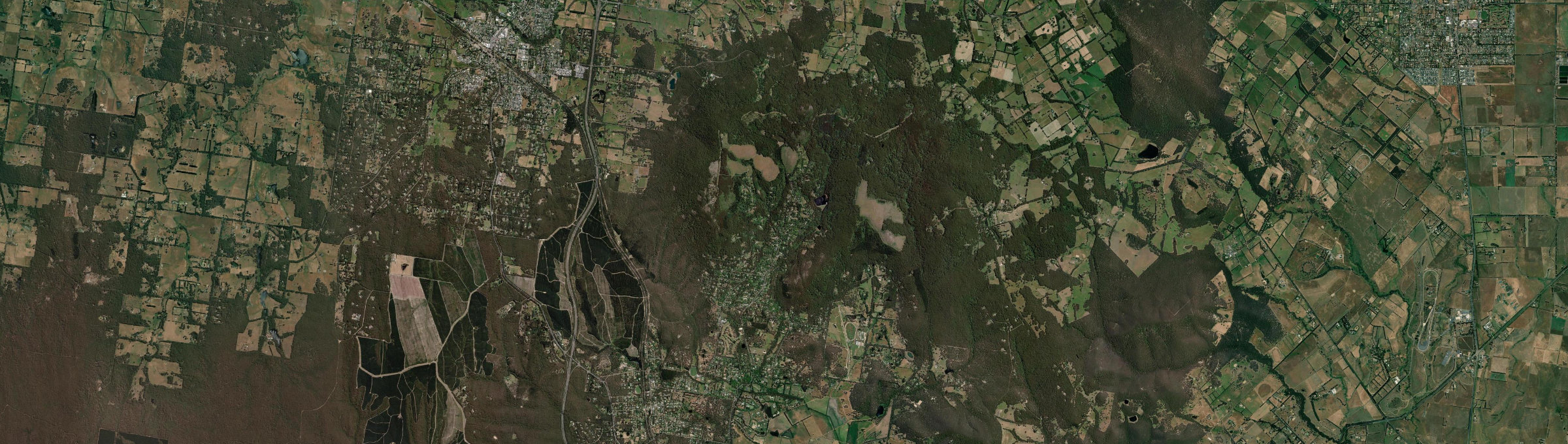 Aerial view of Mount Macedon, VIC