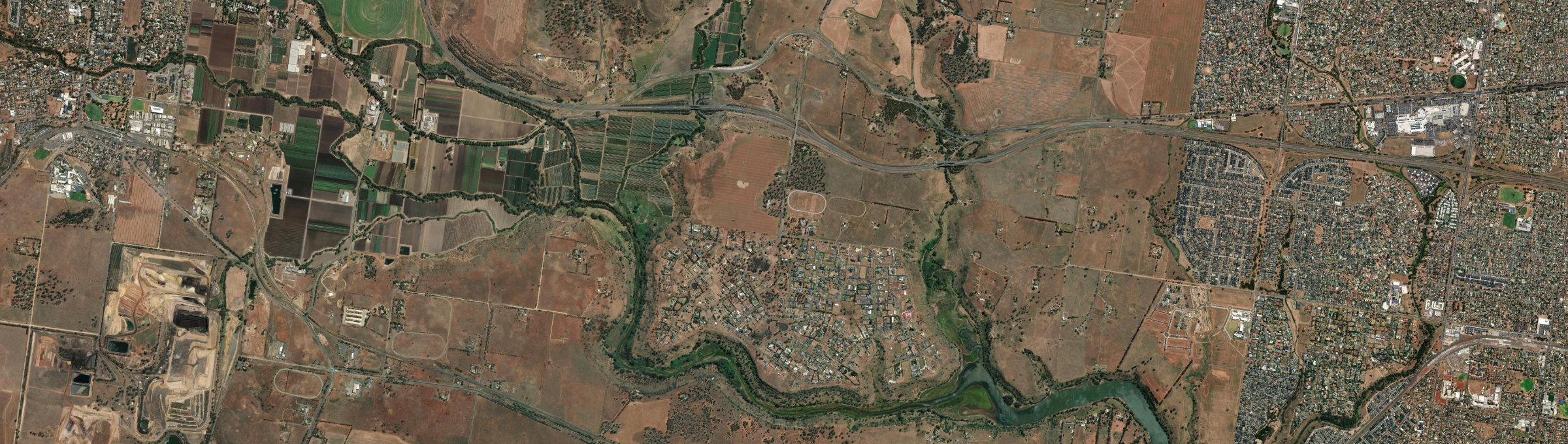 Aerial view of Hopetoun Park, VIC