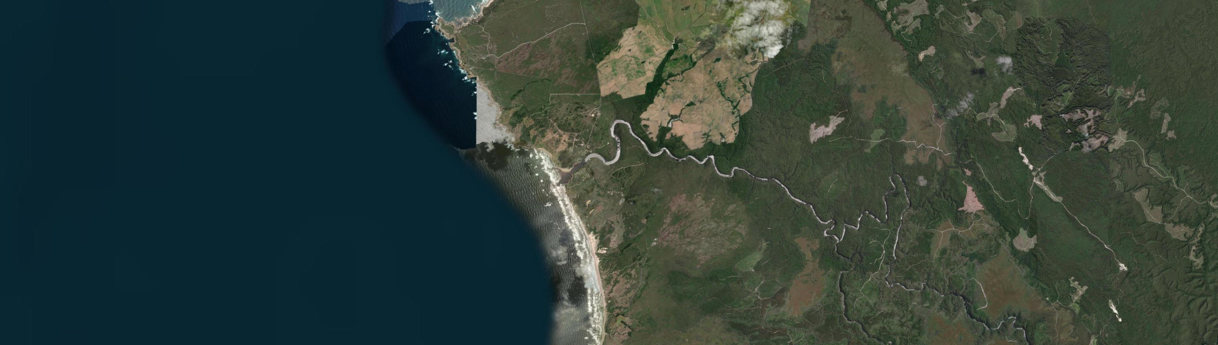 Aerial view of Arthur River (Tas.), TAS