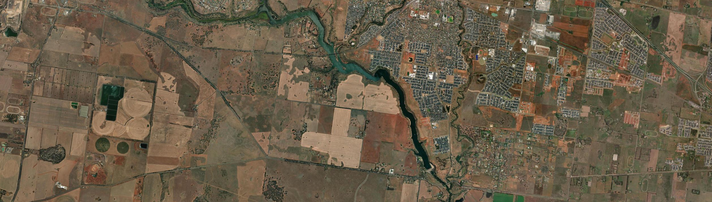 Aerial view of Exford, VIC