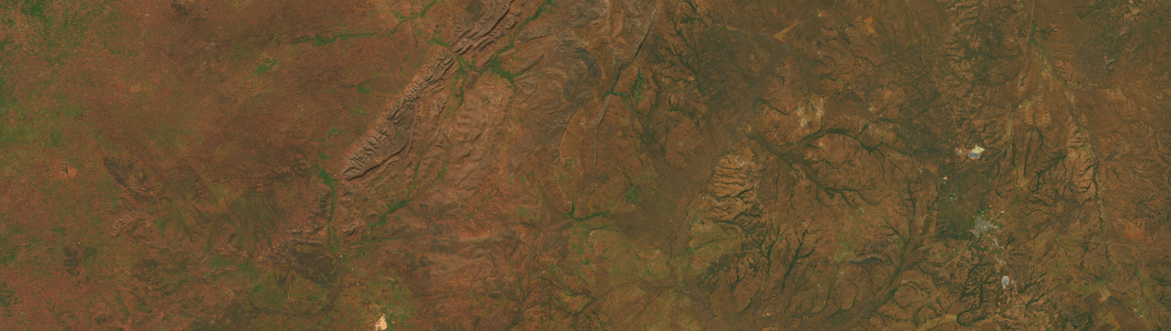 Aerial view of Cubba, NSW