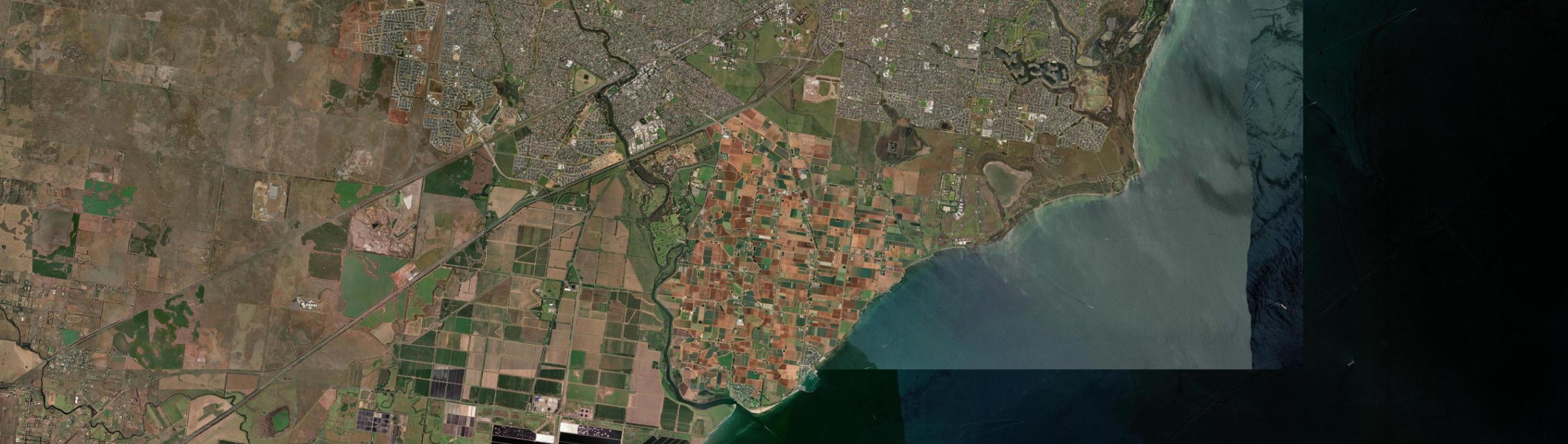 Aerial view of Werribee South, VIC