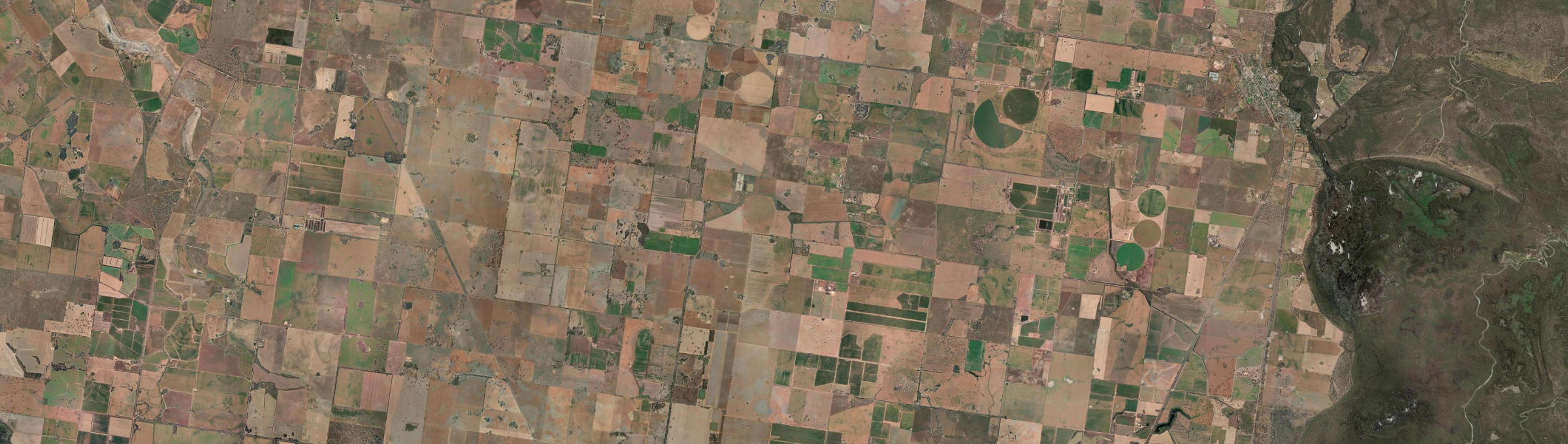 Aerial view of Thyra, NSW