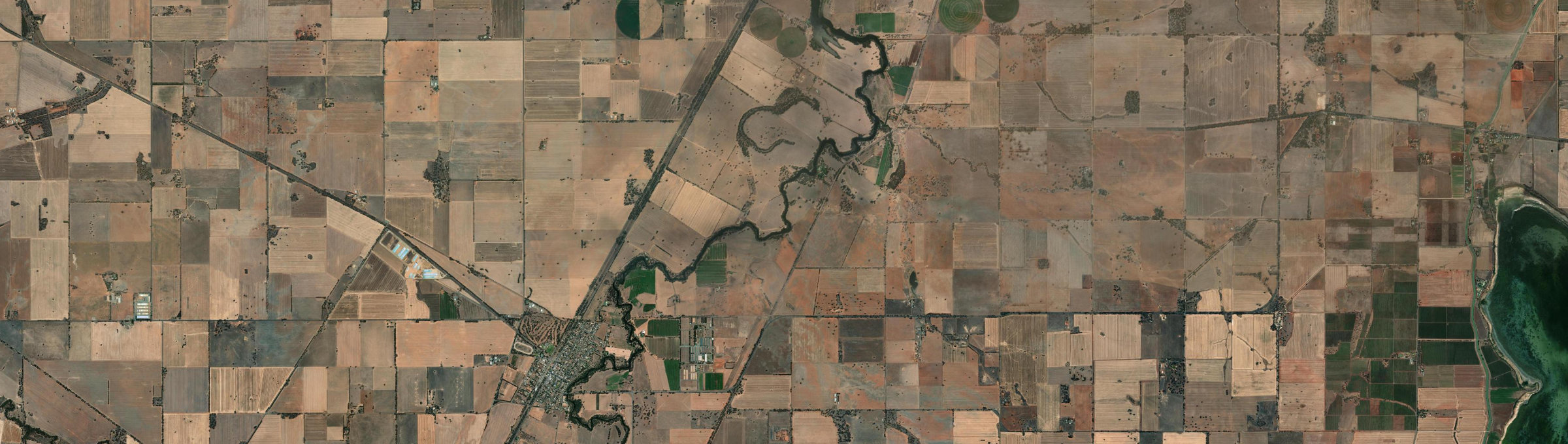 Aerial view of Burnewang, VIC