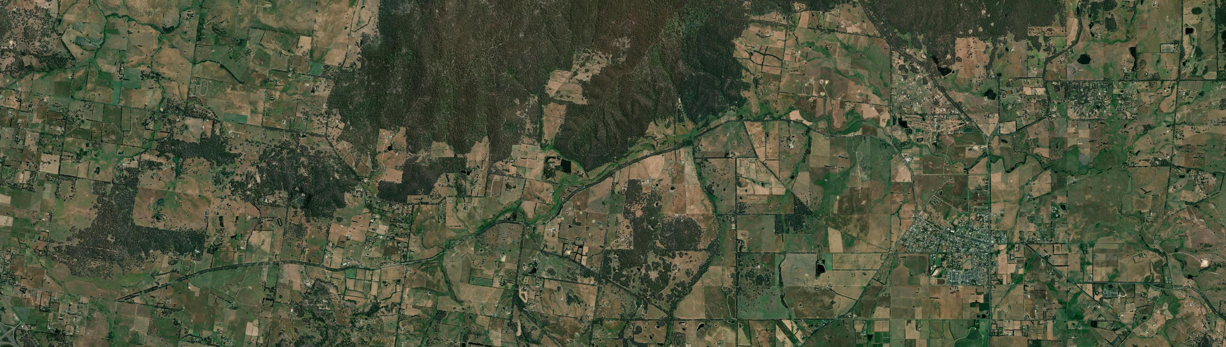 Aerial view of Cobaw, VIC