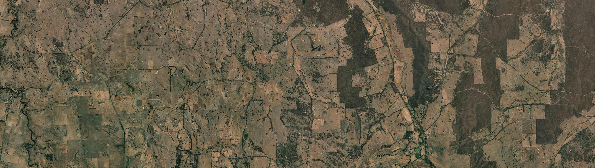 Aerial view of Heathcote South, VIC