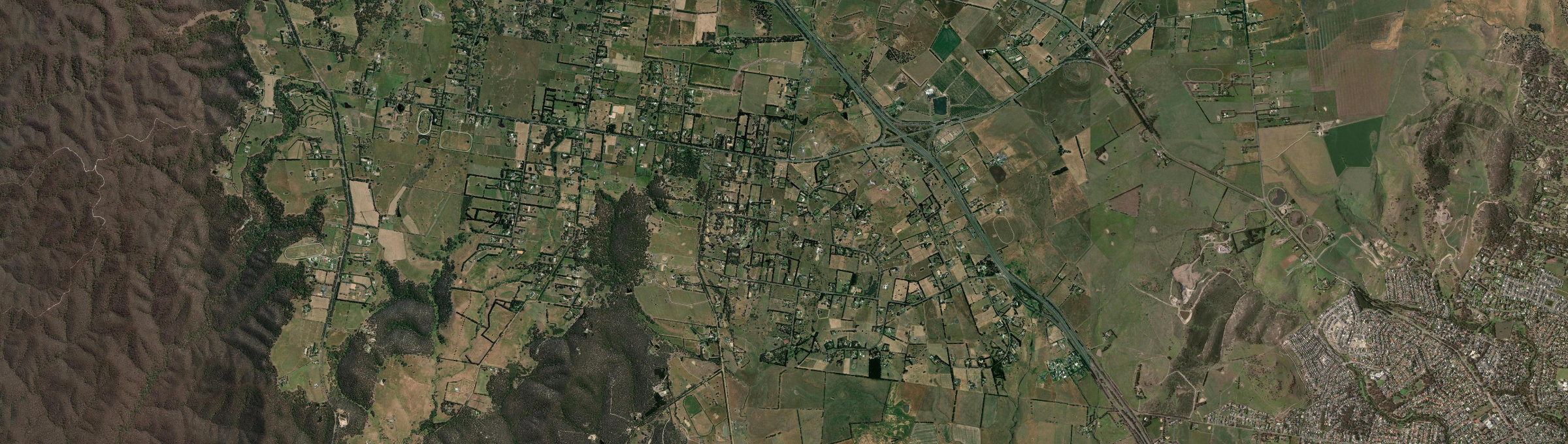 Aerial view of Gisborne South, VIC