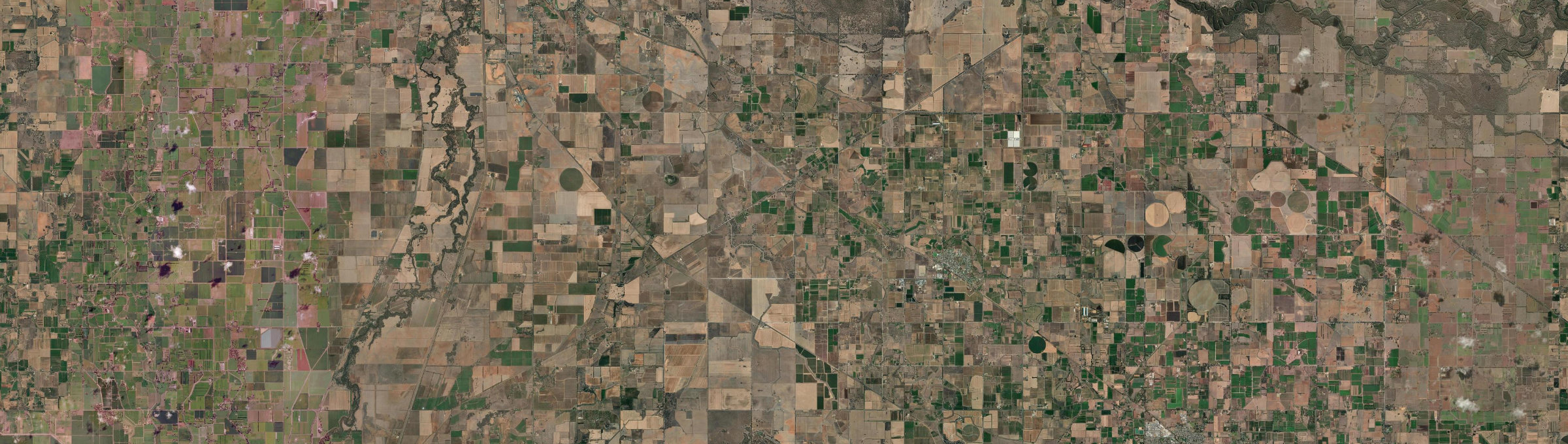 Aerial view of Koyuga, VIC
