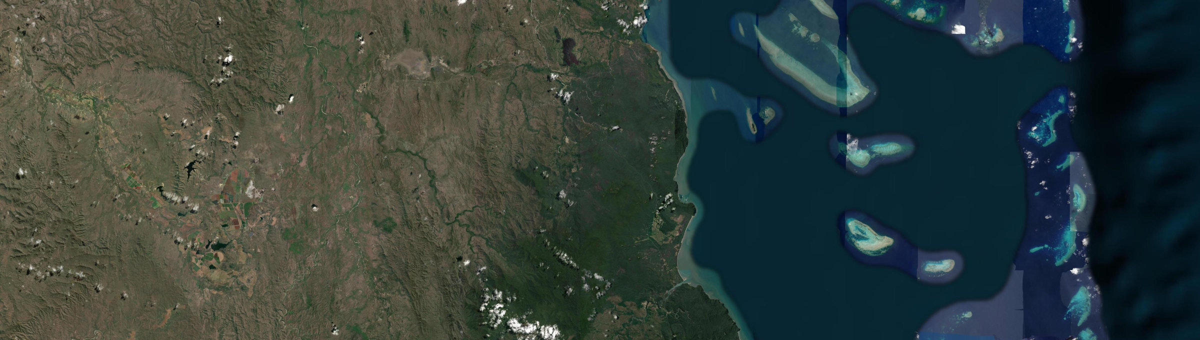 Aerial view of Rossville, QLD