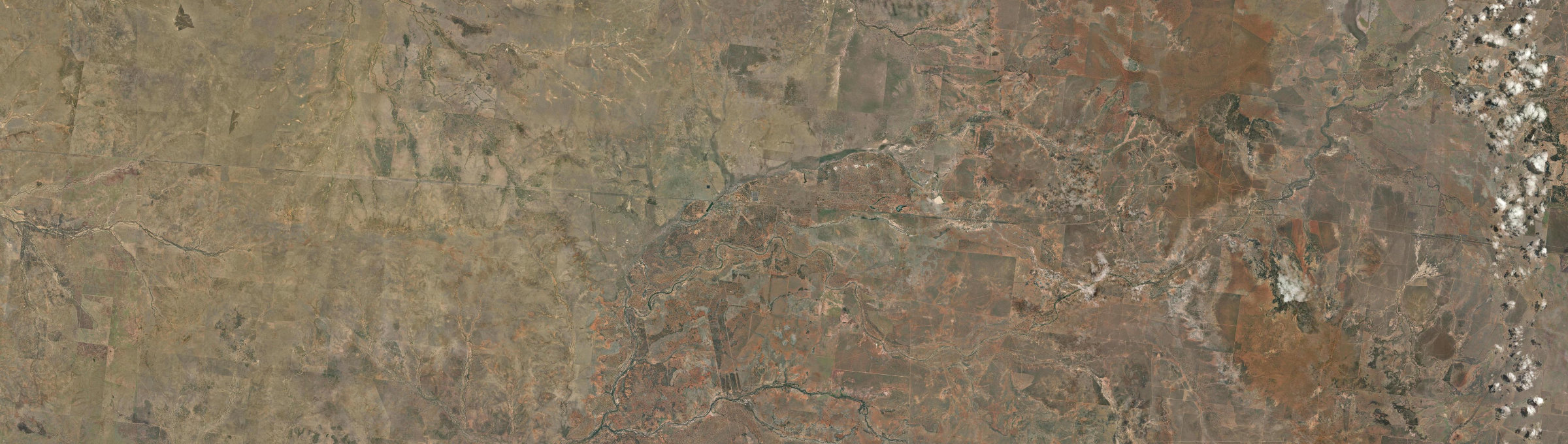 Aerial view of Barcaldine, QLD