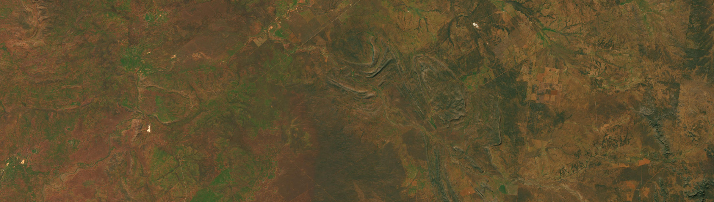 Aerial view of Sandy Creek (Cobar - NSW), NSW