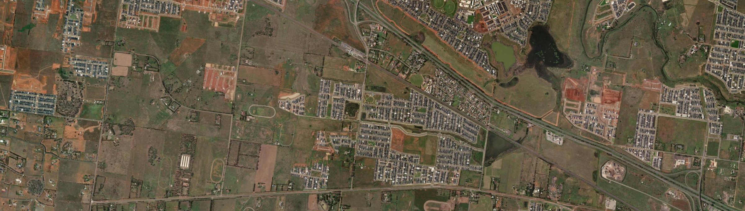 Aerial view of Rockbank, VIC