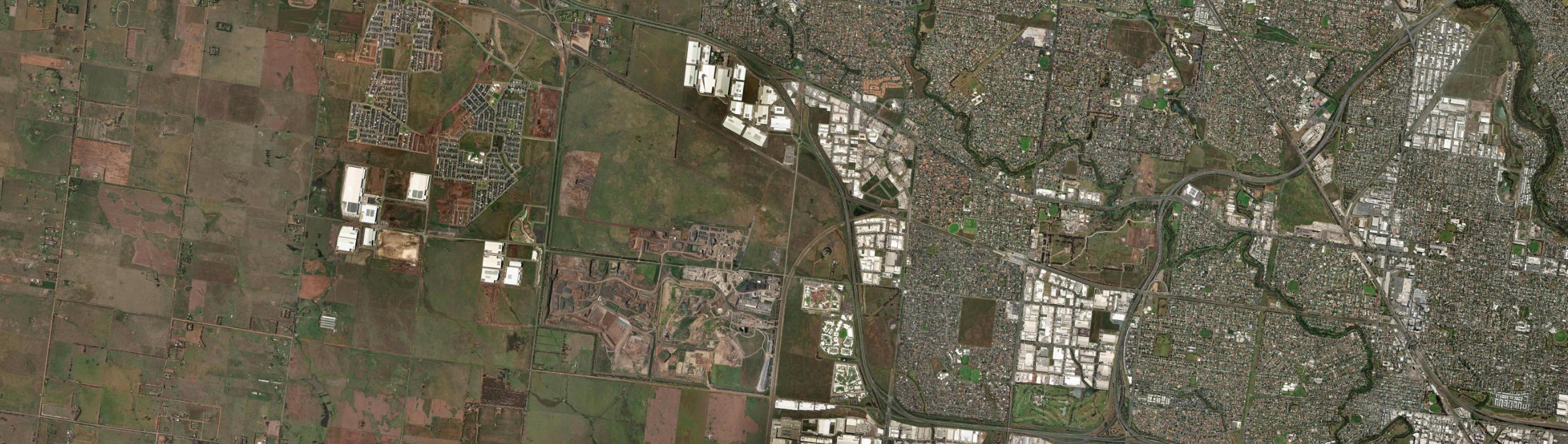 Aerial view of Ravenhall, VIC