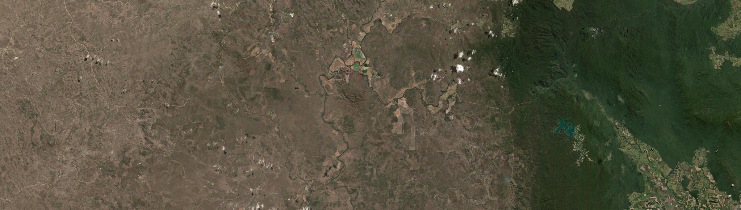 Aerial view of Innot Hot Springs, QLD