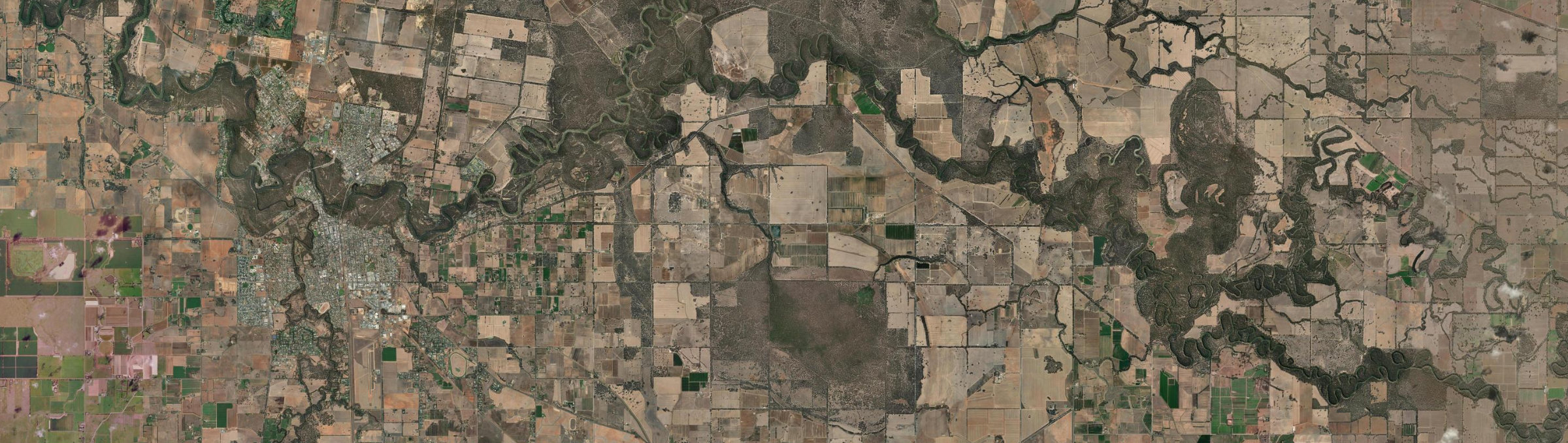Aerial view of Kanyapella, VIC