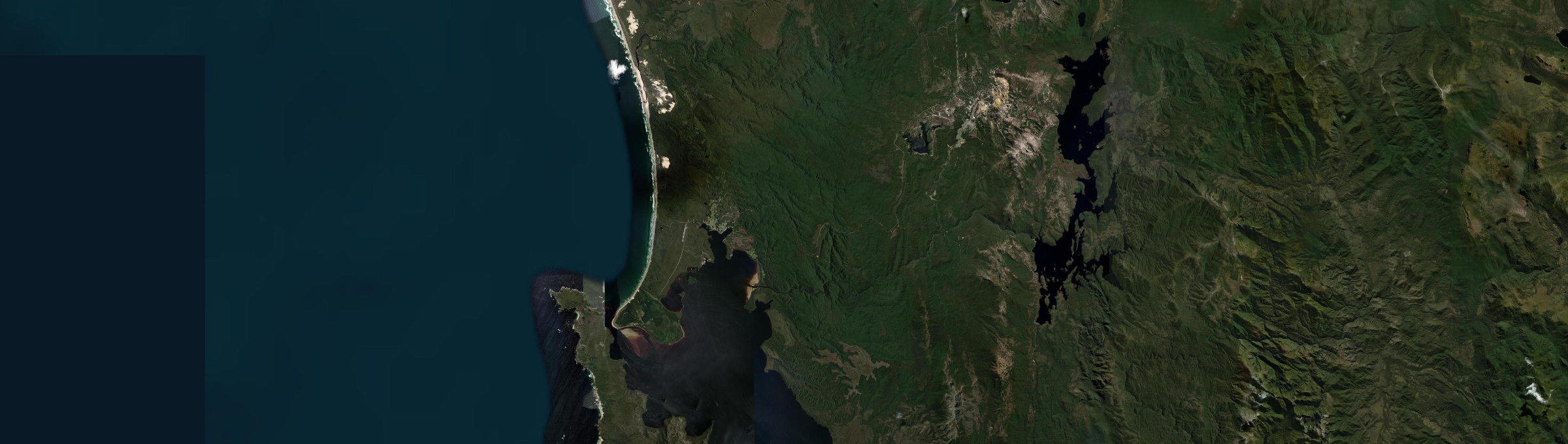 Aerial view of Strahan, TAS