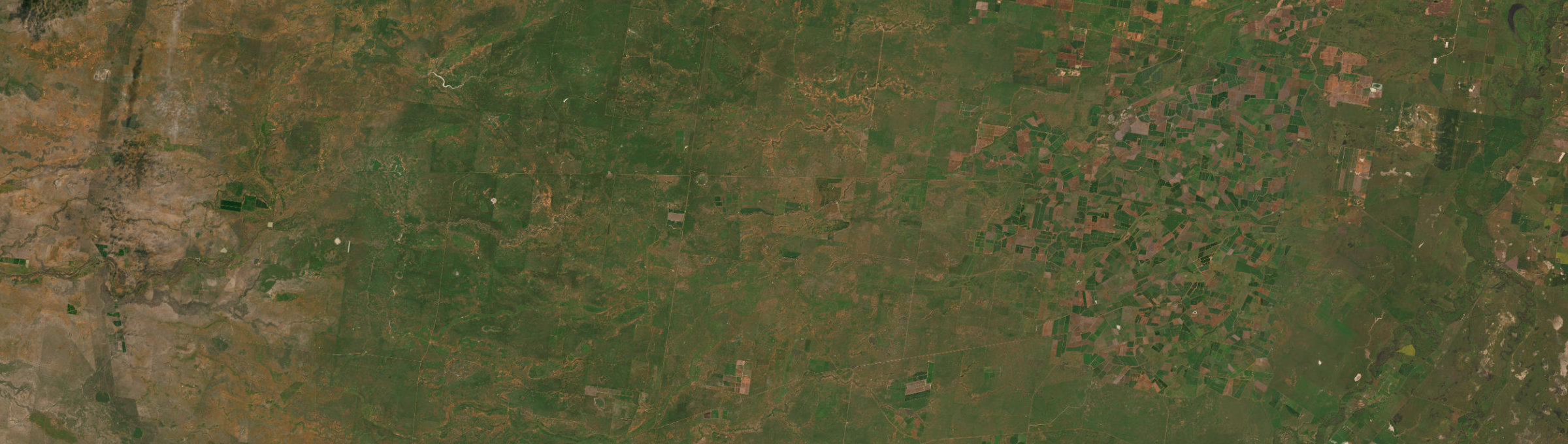 Aerial view of Mabins Well, NSW