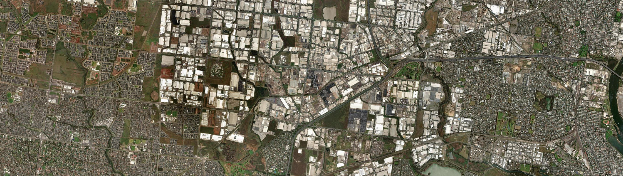 Aerial view of Laverton North, VIC