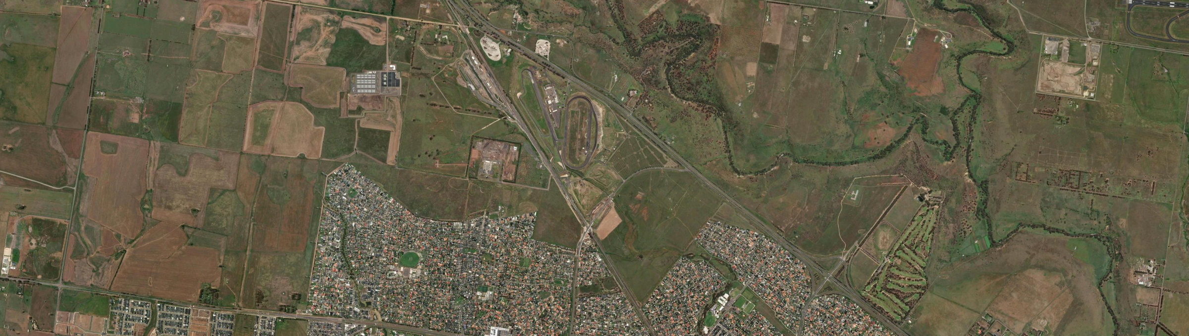 Aerial view of Calder Park, VIC