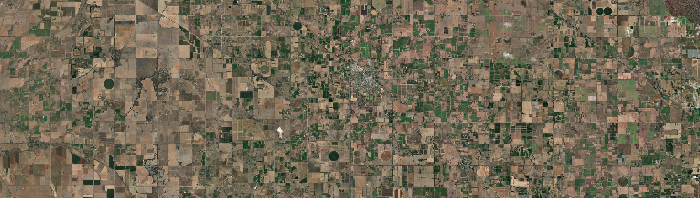 Aerial view of Kyabram, VIC