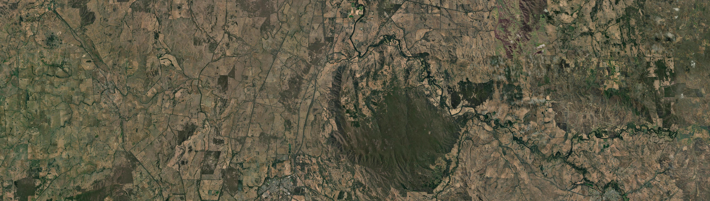 Aerial view of Tallarook, VIC
