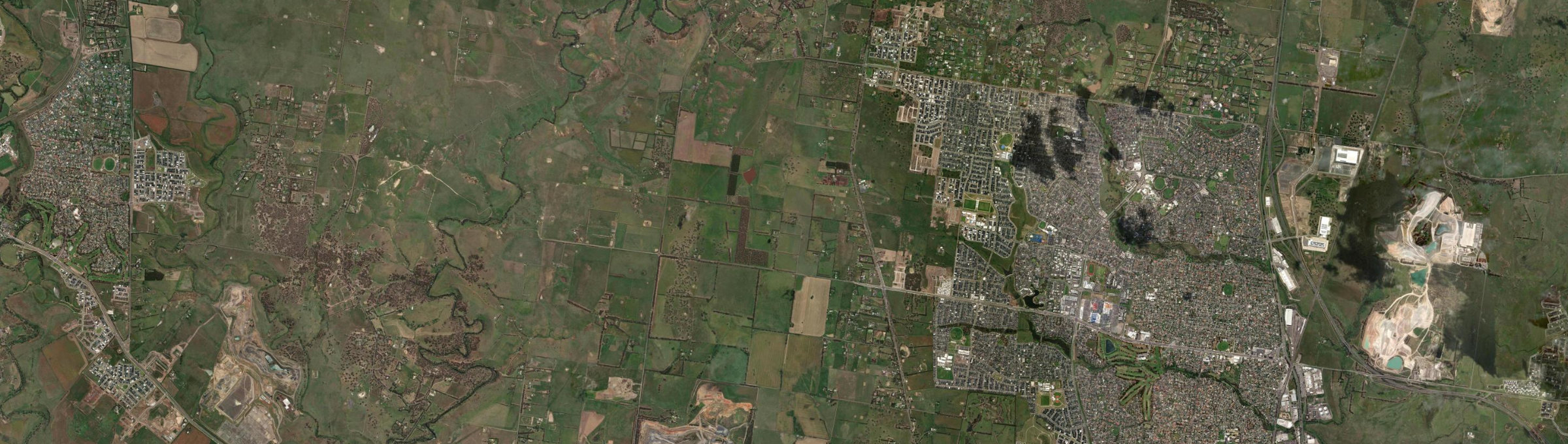 Aerial view of Yuroke, VIC
