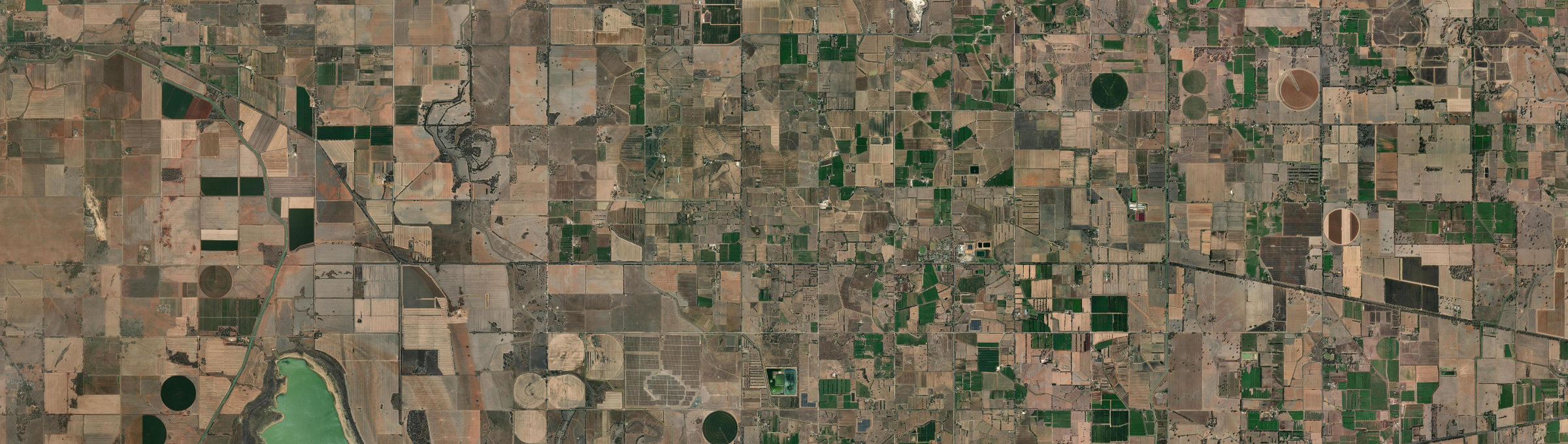 Aerial view of Girgarre, VIC