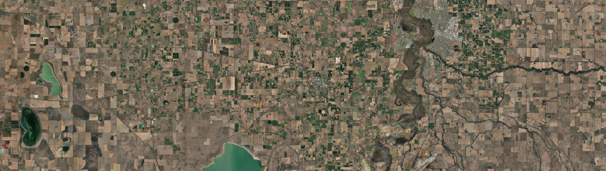 Aerial view of Tatura, VIC