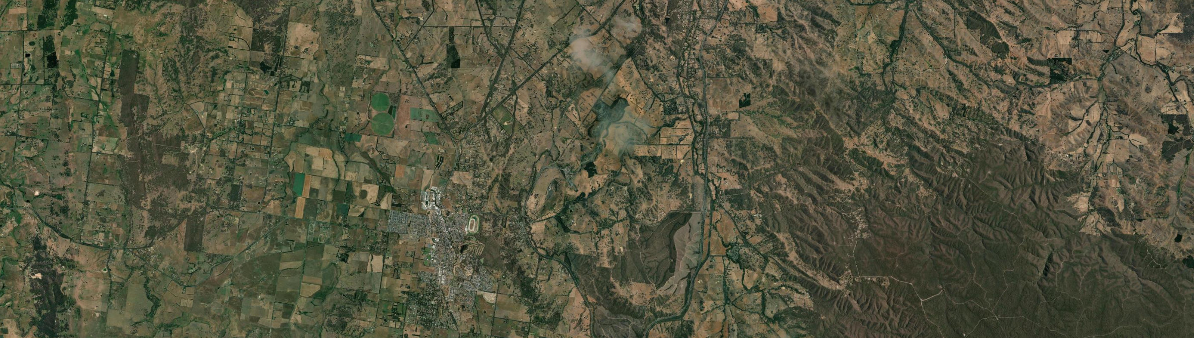 Aerial view of Kilmore East, VIC