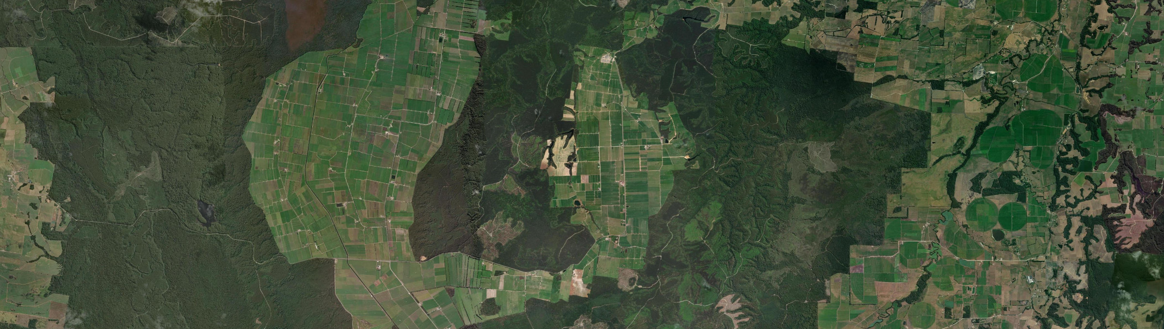 Aerial view of Brittons Swamp, TAS