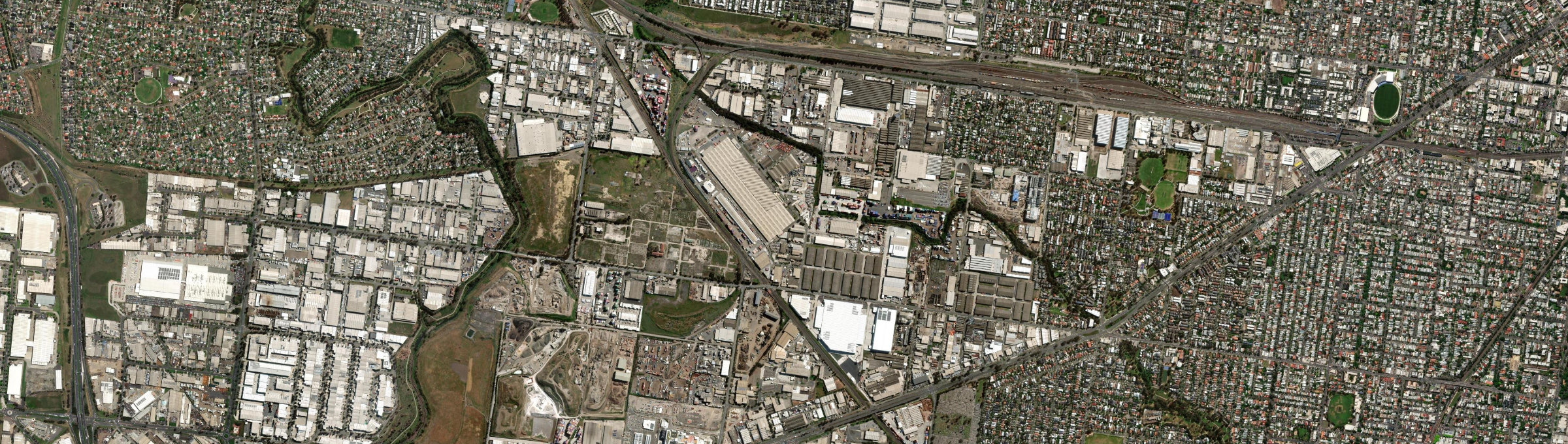 Aerial view of Tottenham (Vic.), VIC