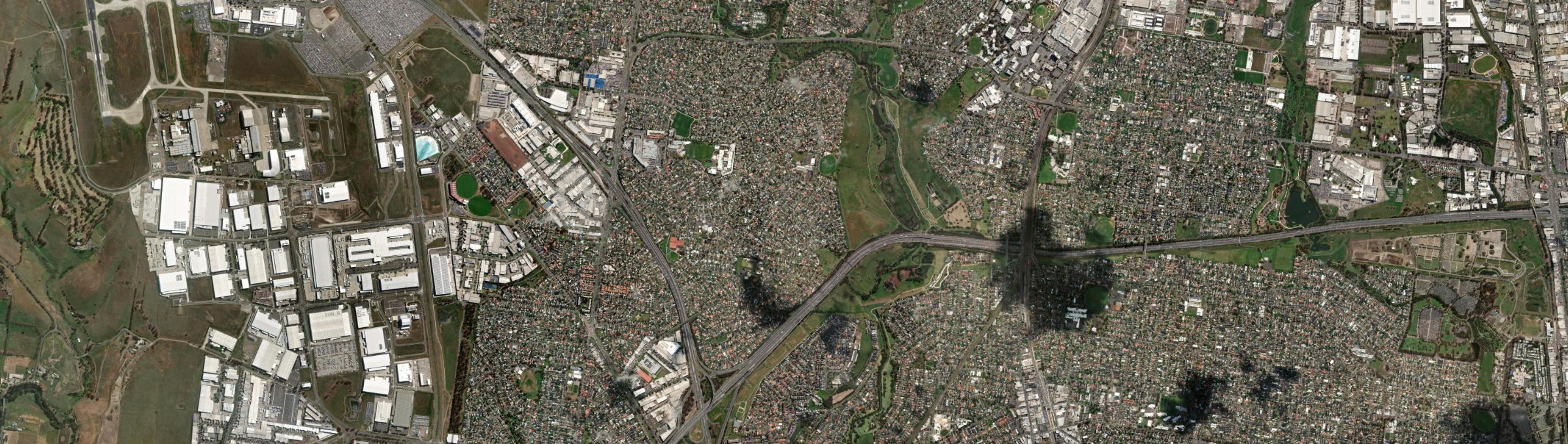 Aerial view of Gladstone Park, VIC
