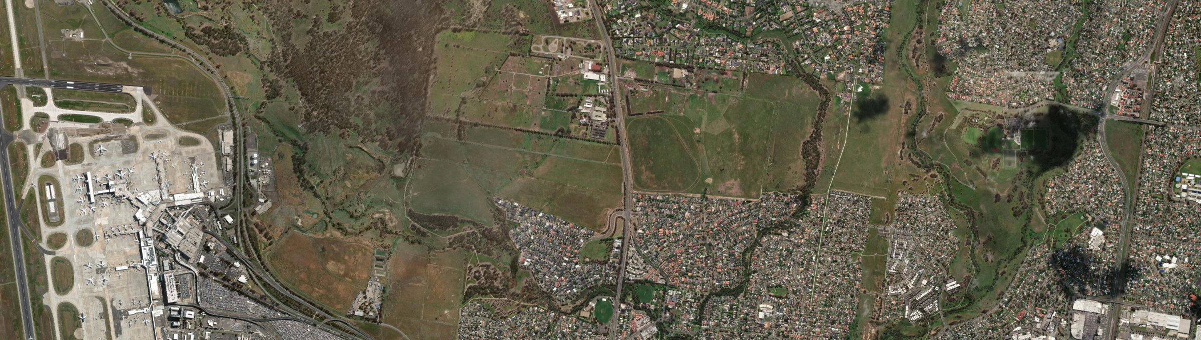 Aerial view of Attwood, VIC
