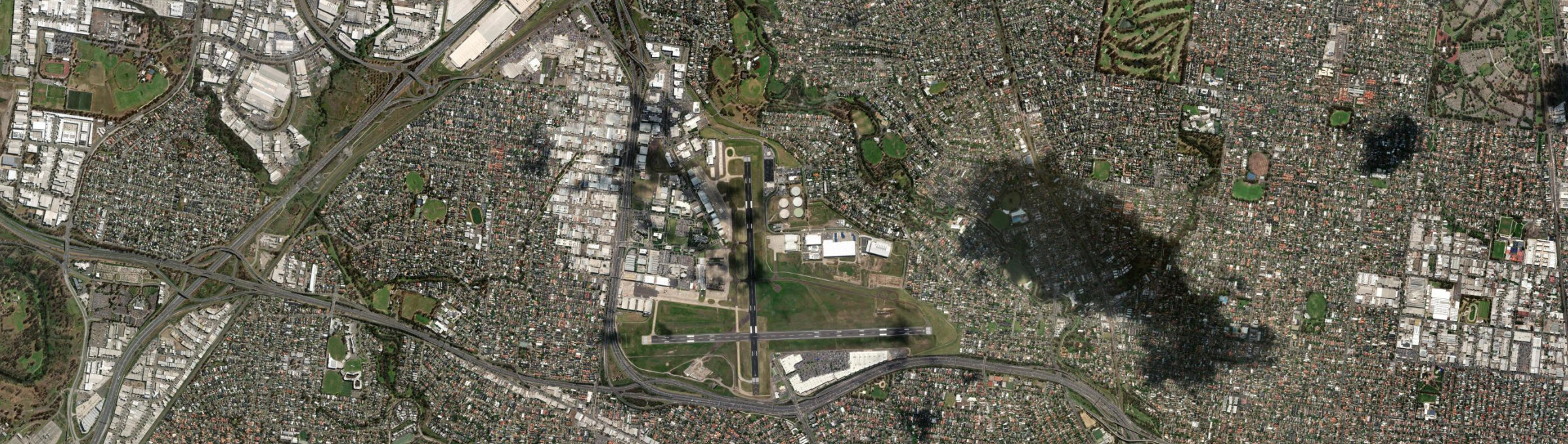 Aerial view of Essendon Fields, VIC