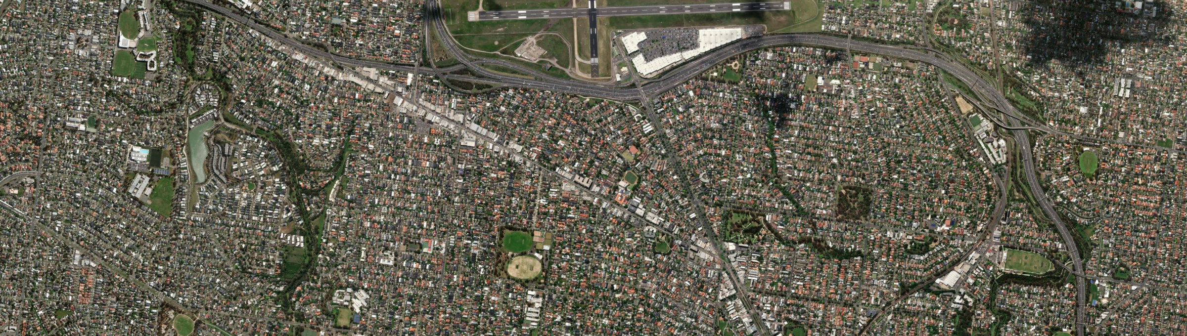 Aerial view of Essendon North, VIC
