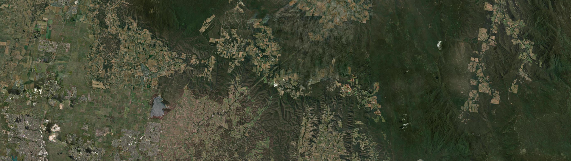 Aerial view of Kinglake, VIC